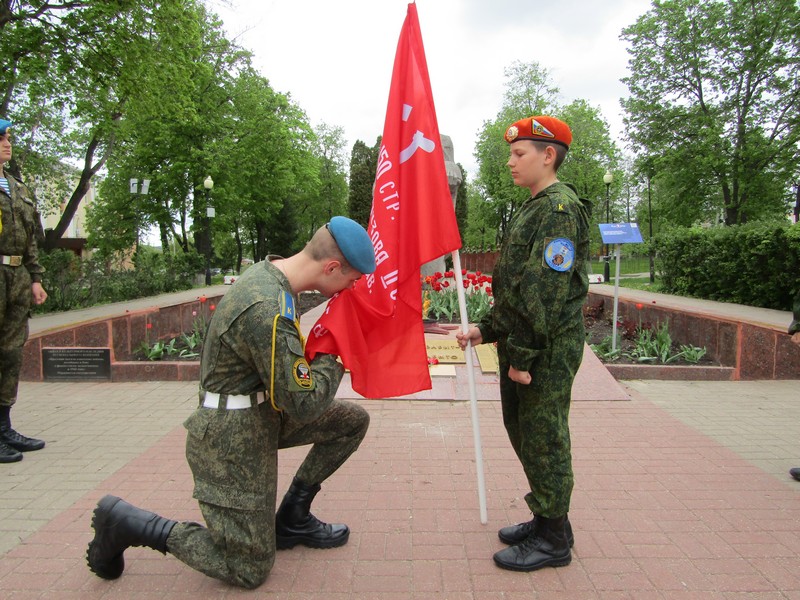Акция военно-спортивной эстафеты «Знамя Победы».